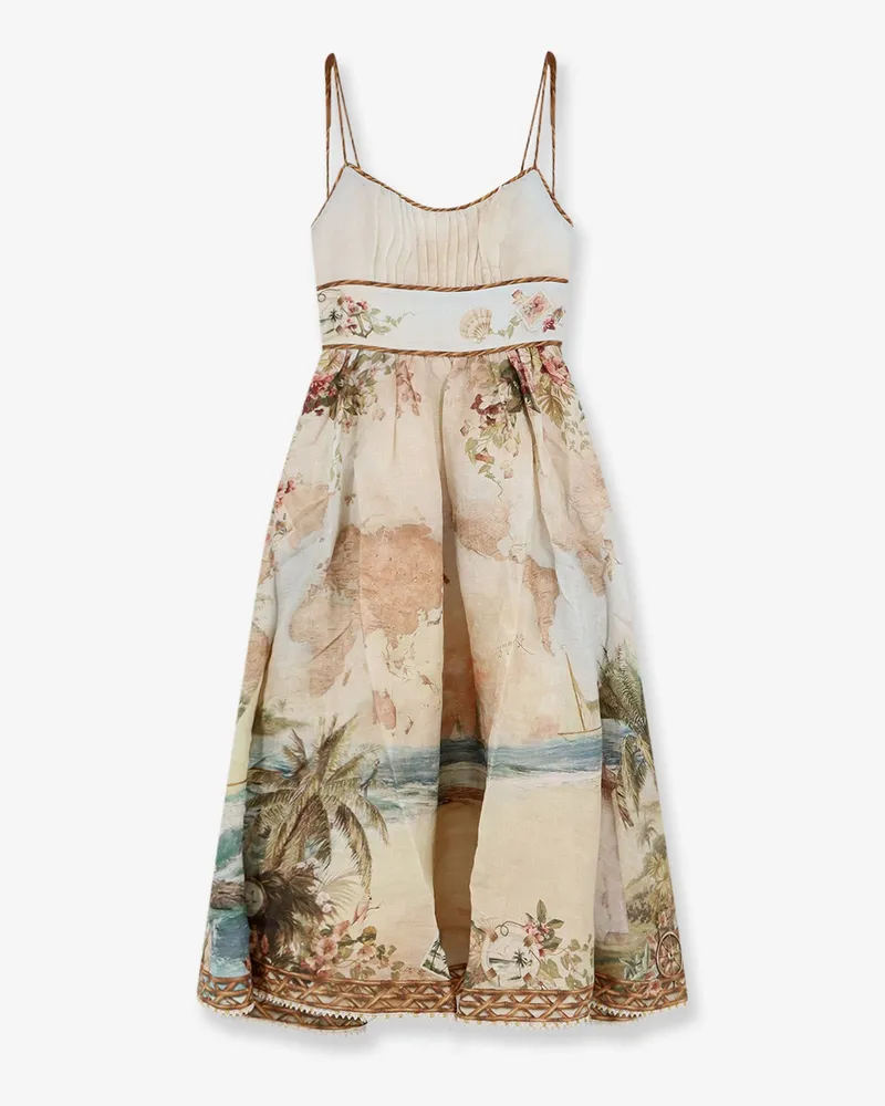 Zimmermann Mahon linen dress -  - gender_Woman Beige