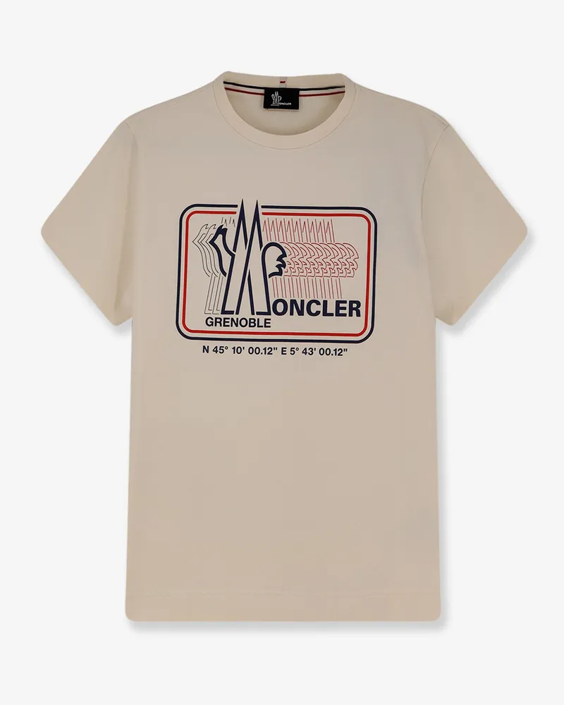 Moncler Cotton blend T-shirt -  - gender_Man Beige