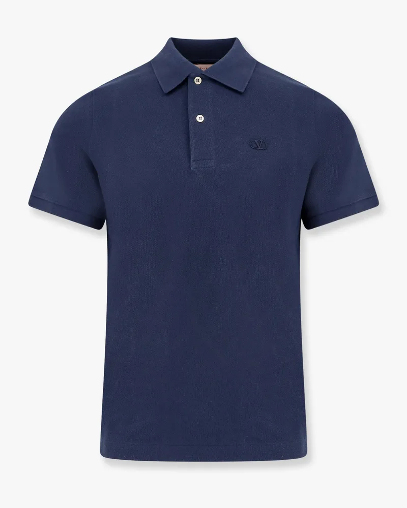 Valentino Garavani Cotton piquet polo shirt with vlogo embroidery -  - gender_Man 