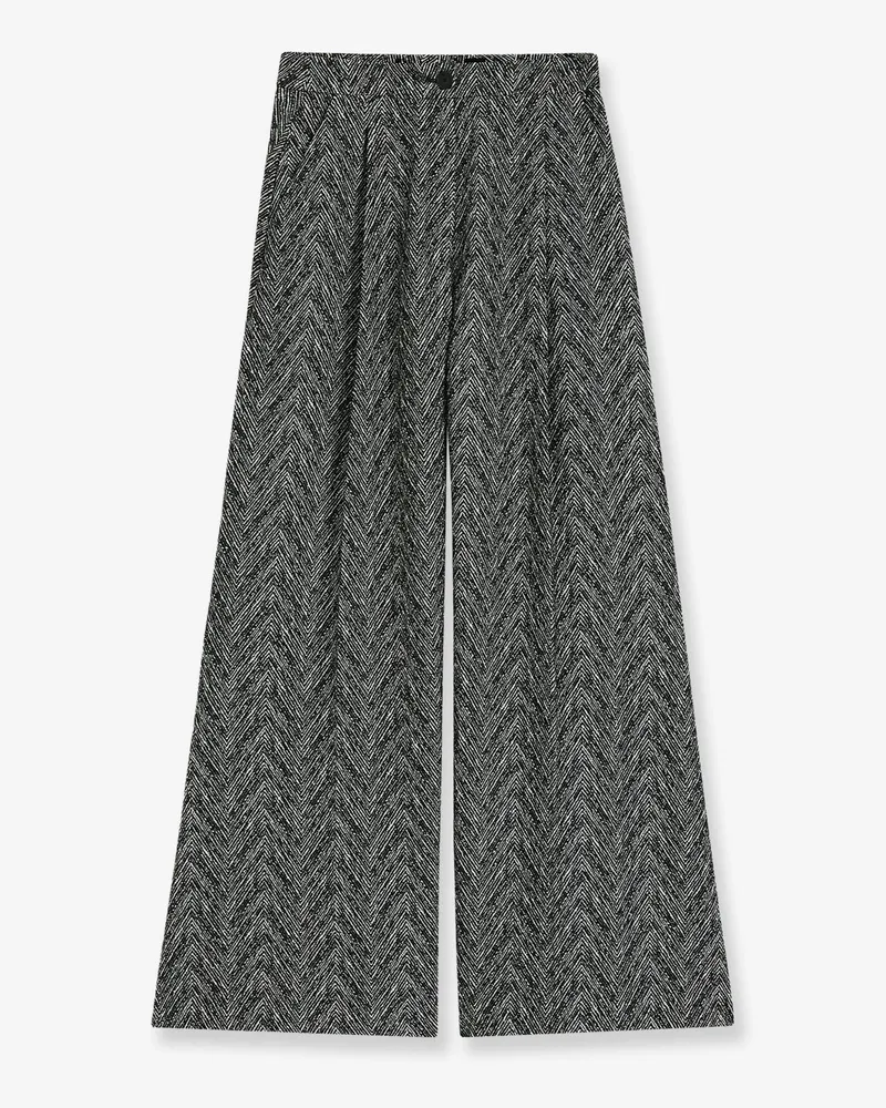 HUGO BOSS Tetosa2 herringbone fabric trousers -  - gender_Woman Black