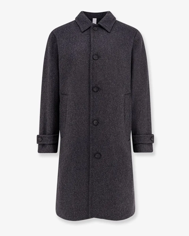 Hevò Loconia single-breasted wool blend coat -  - gender_Man Grey