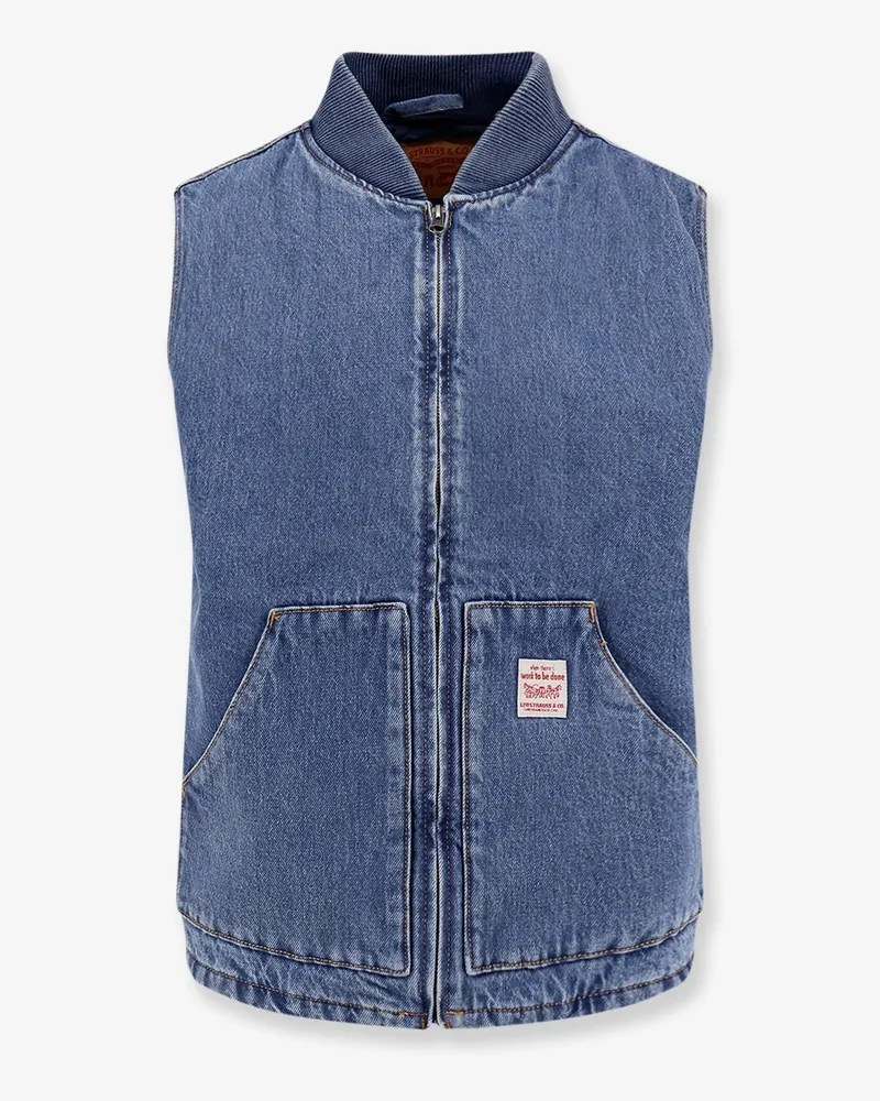 Levi's Padded denim vest -  - gender_Man Blue