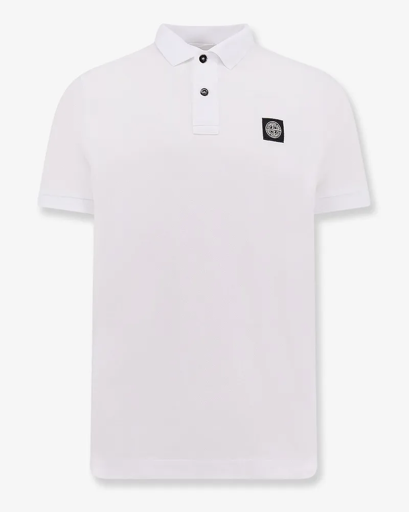Stone Island Organic cotton polo shirt -  - gender_Man White