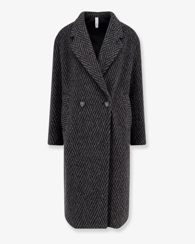 Hevò Santa Cesarea wool blend coat -  - gender_Man Grey