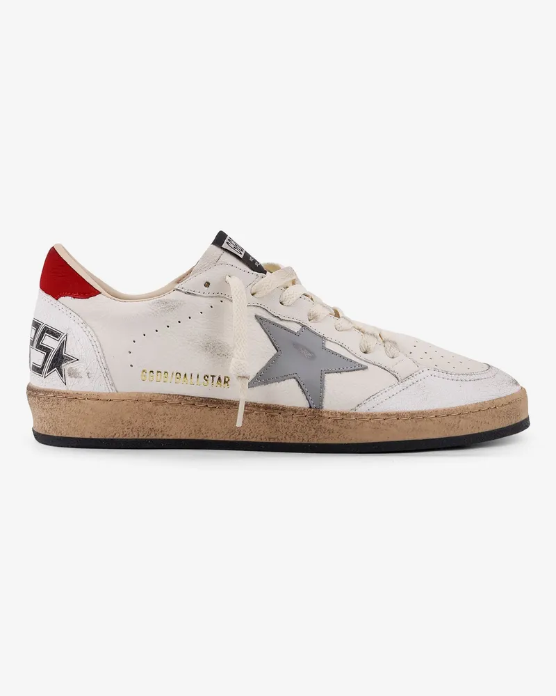 Golden Goose Ball Star leather low-top sneakers -  - gender_Man White