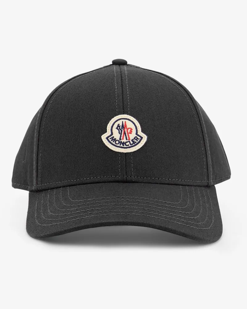 Moncler Cotton Baseball Hat -  - gender_Man Black