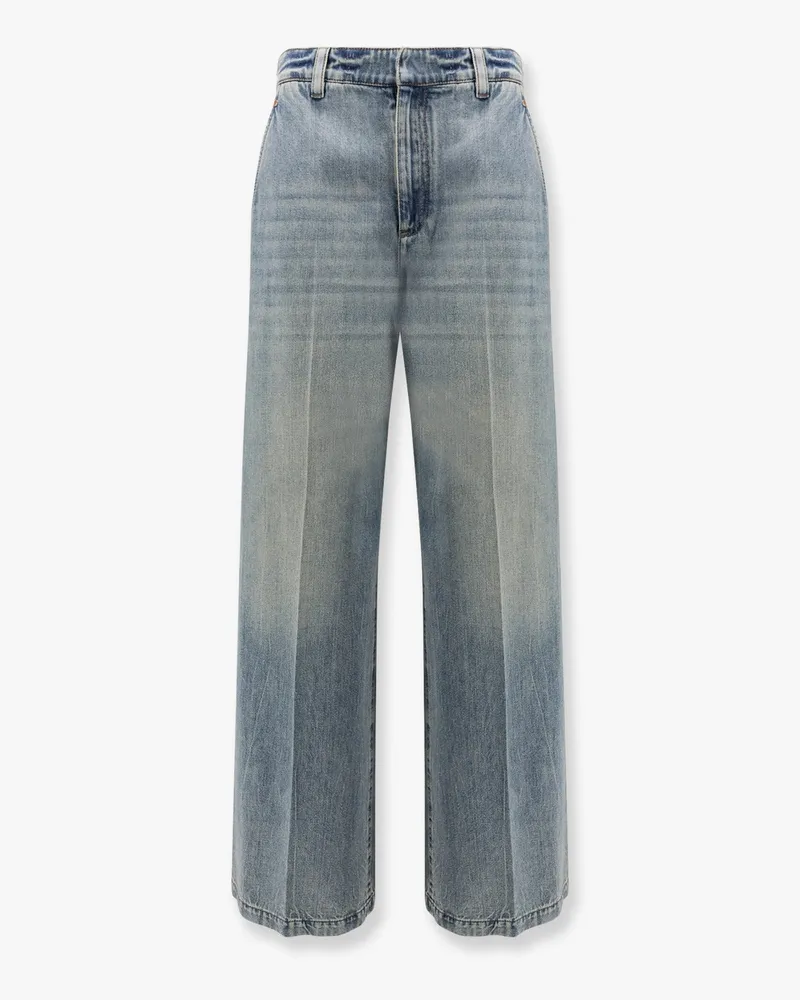 Brunello Cucinelli Stone-washed flared jeans -  - gender_Woman Blue