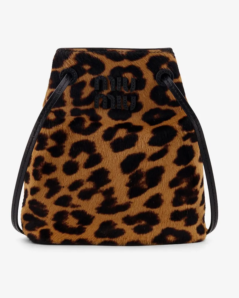 Miu Miu Animal print leather crossbody bag -  - gender_Woman Animal
