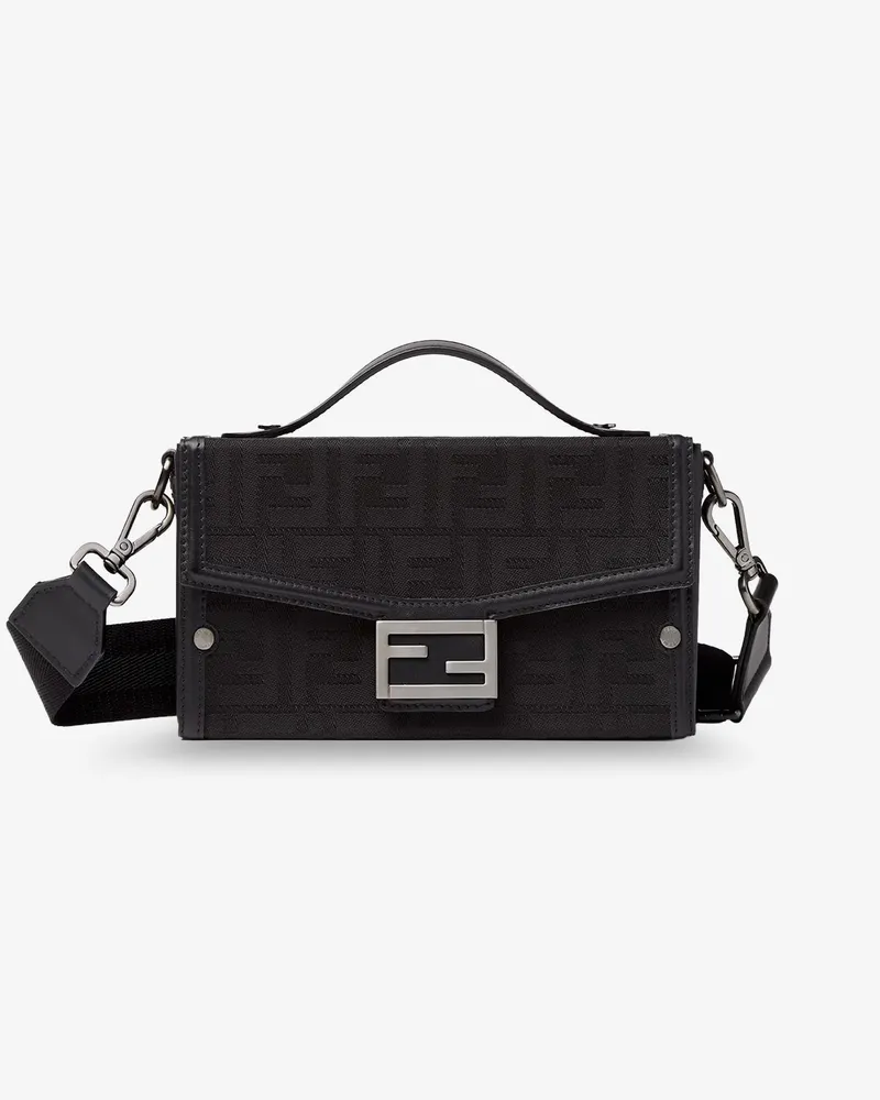 Fendi Baguette Soft Trunk FF fabric crossbody bag -  - gender_Man Black