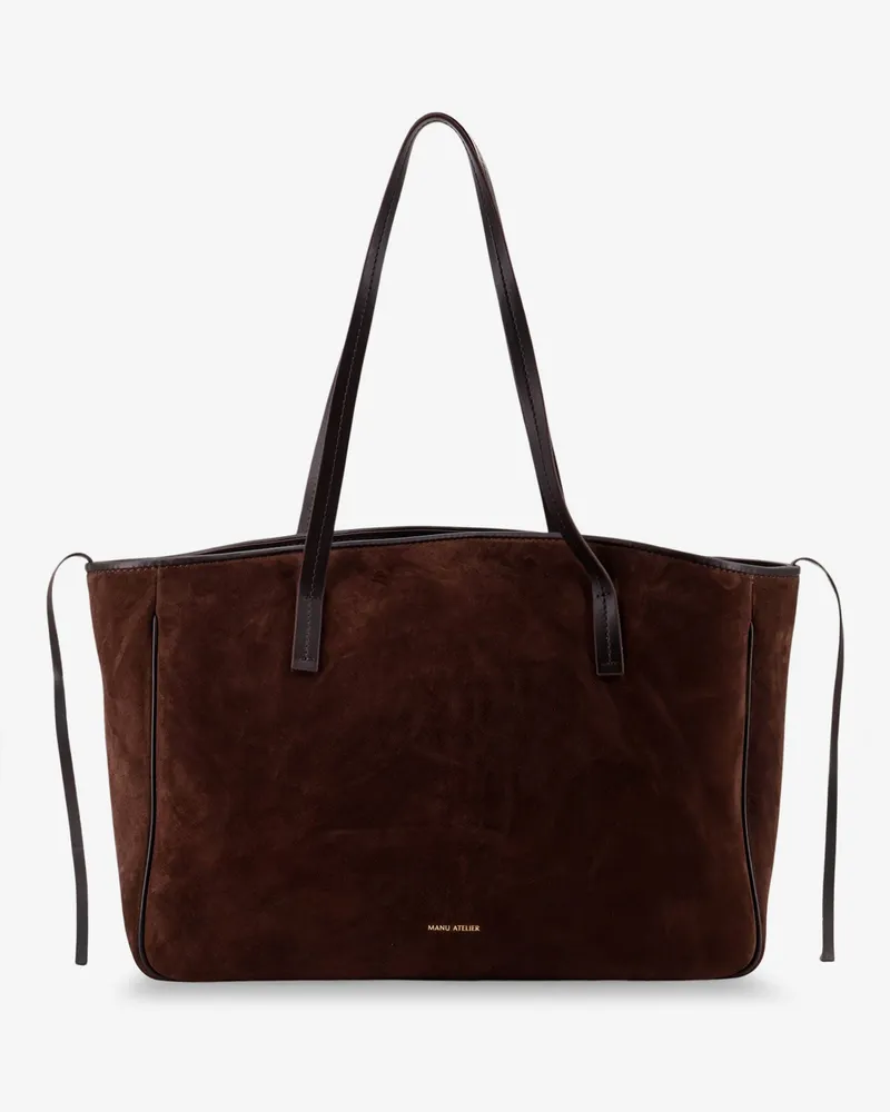 Manu Atelier XL Du Jour suede shoulder bag -  - gender_Woman Brown