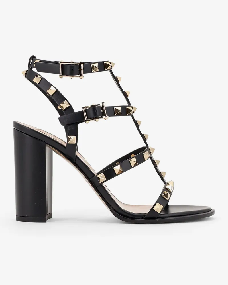 Valentino Garavani Rockstud leather sandals with iconic all-over studs -  - gender_Woman Black