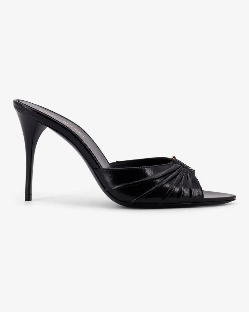 Saint Laurent Babylone 90 leather sandals -  - gender_Woman Black