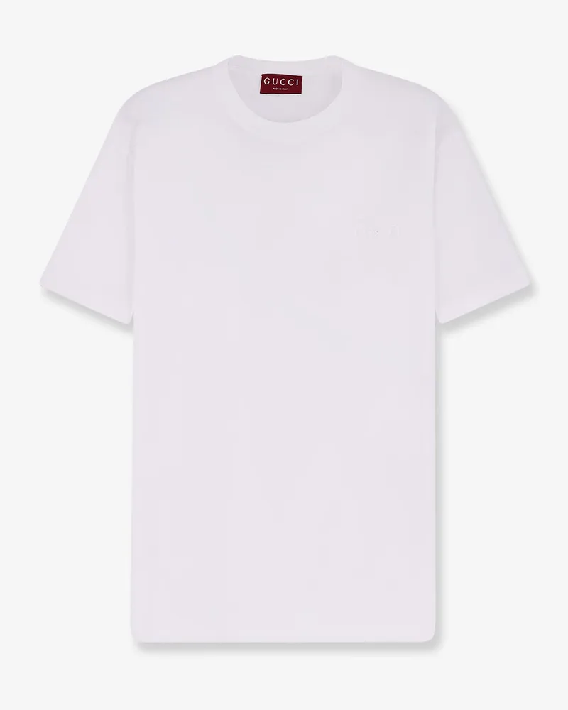 Gucci Cotton t-shirt with frontal Horsebit -  - gender_Woman White