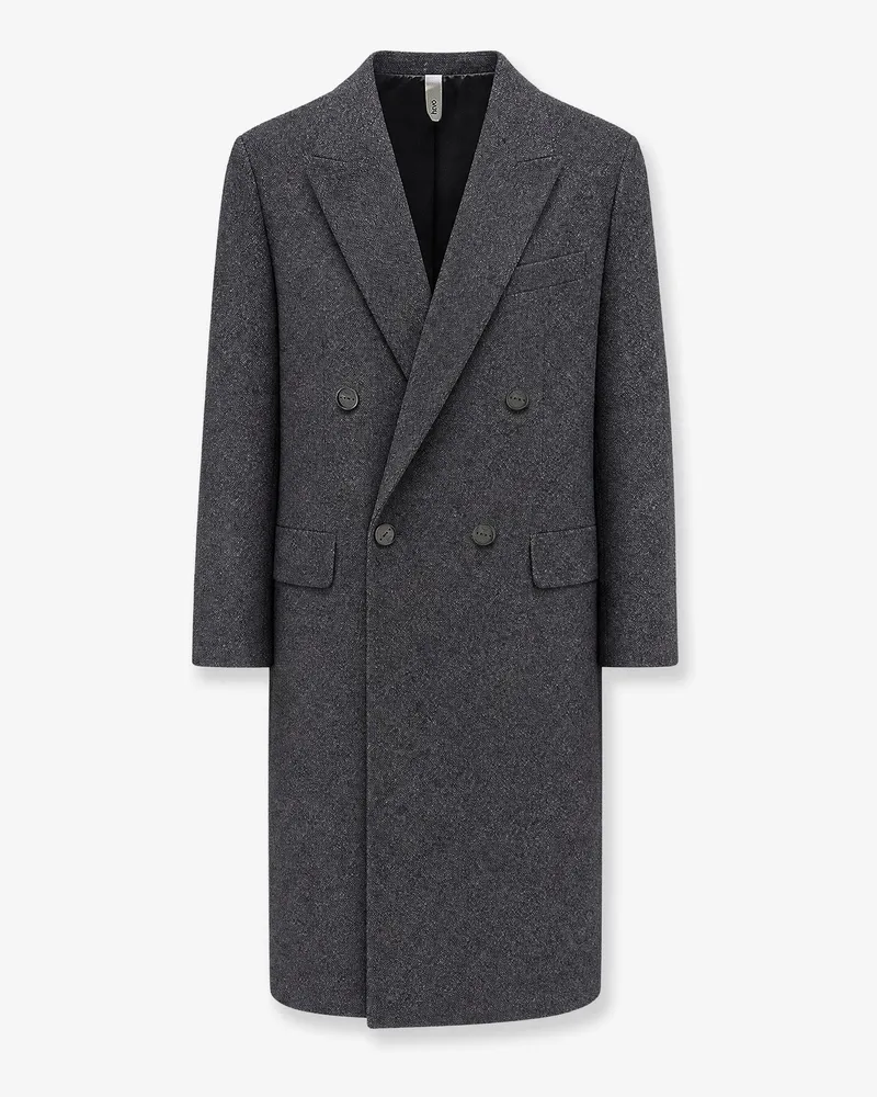 Hevò Martina Franca wool blend coat -  - gender_Man Grey