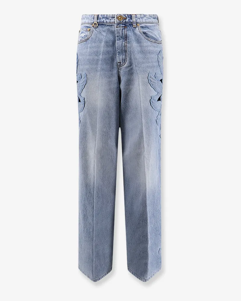 Zimmermann Alchemy Applique Relaxed Flare blue denim jeans -  - gender_Woman Blue