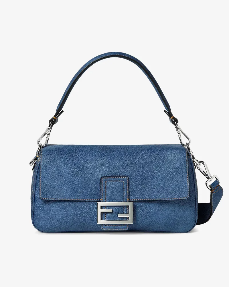 Fendi Baguette leather shoulder bag -  - gender_Woman Blue