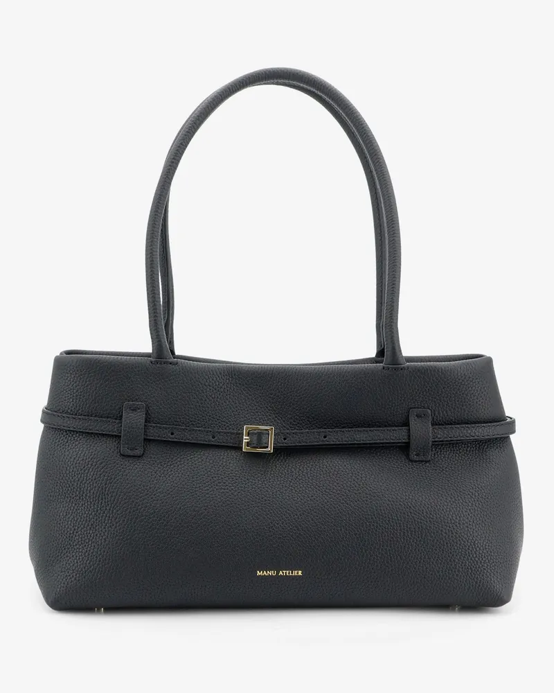 Manu Atelier Le Cambon East West leather shoulder bag -  - gender_Woman Black