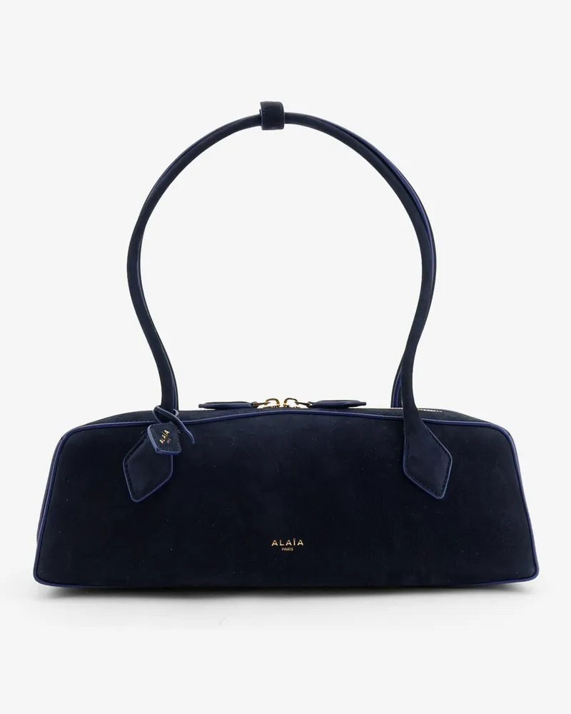 Alaïa Teckel Medium Suede shoulder bag -  - gender_Woman Blue
