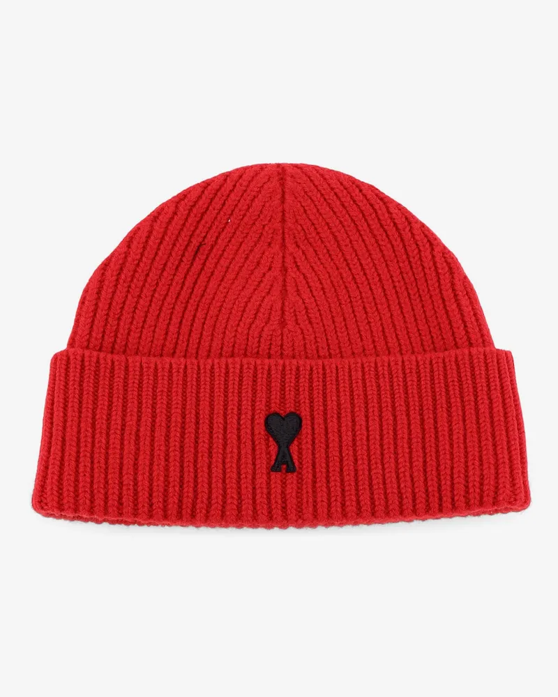 AMI Paris Wool beanie hat -  - gender_Man Red