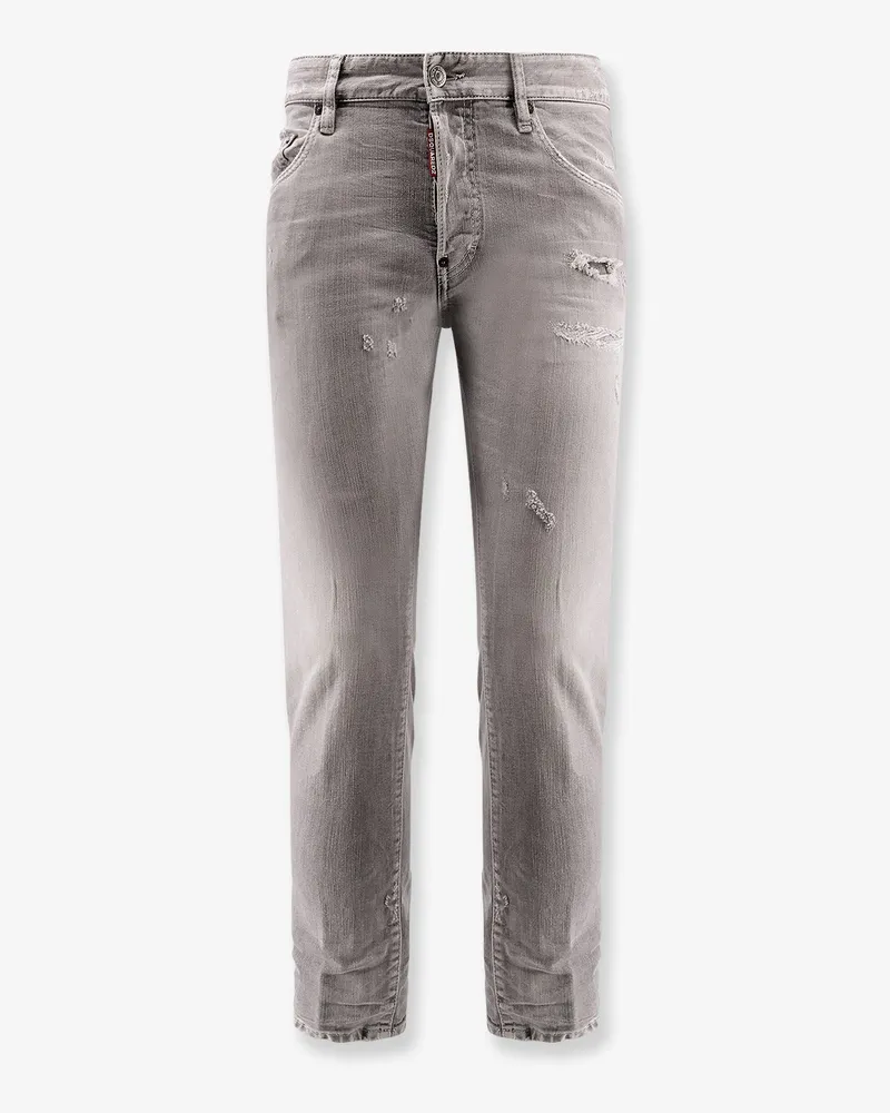 Dsquared2 Skater Jeans with Destroyed effect -  - gender_Man Grey