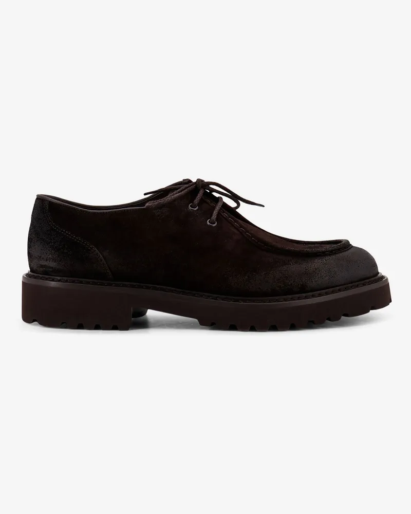 Doucal´s Commander suede lace up shoes -  - gender_Man Brown