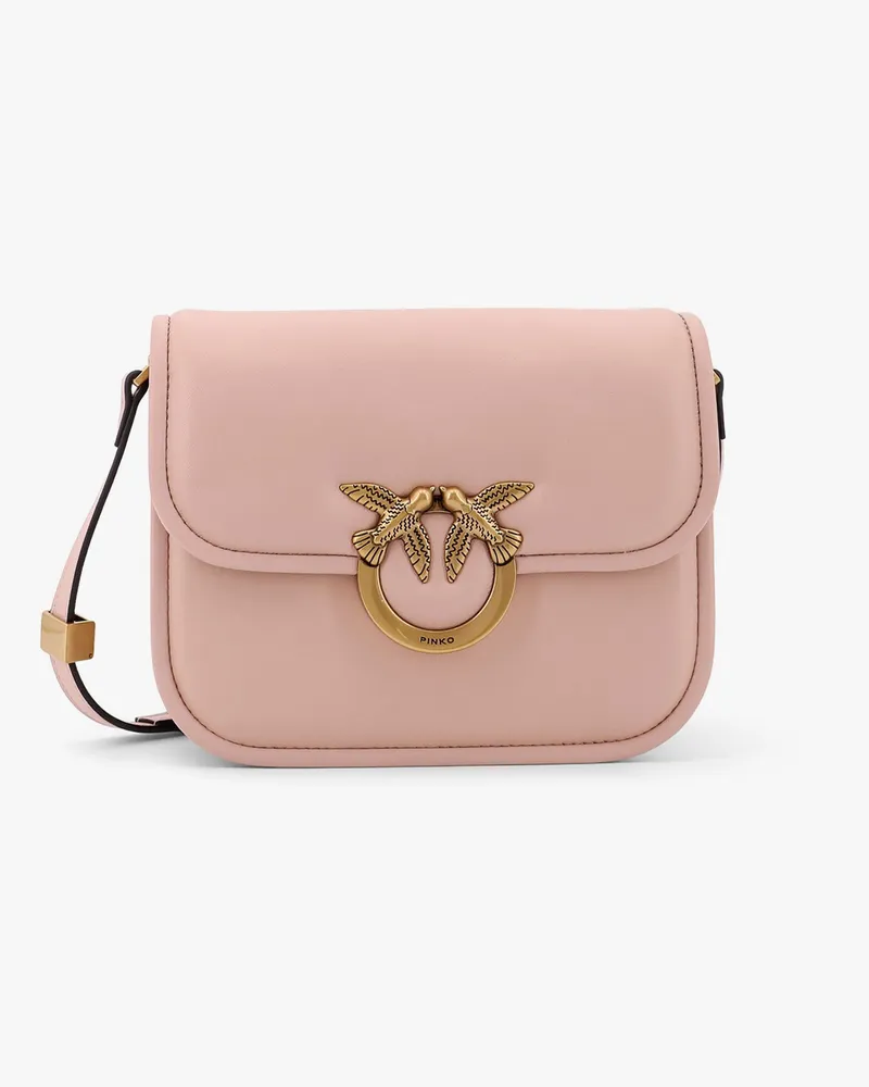 Pinko Love Box leather crossbody bag -  - gender_Woman Pink