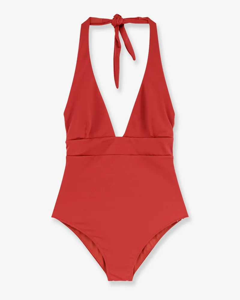 MC2 Saint Barth Marylin 18 one-piece swimsuit with Logo tag -  - gender_Woman Red