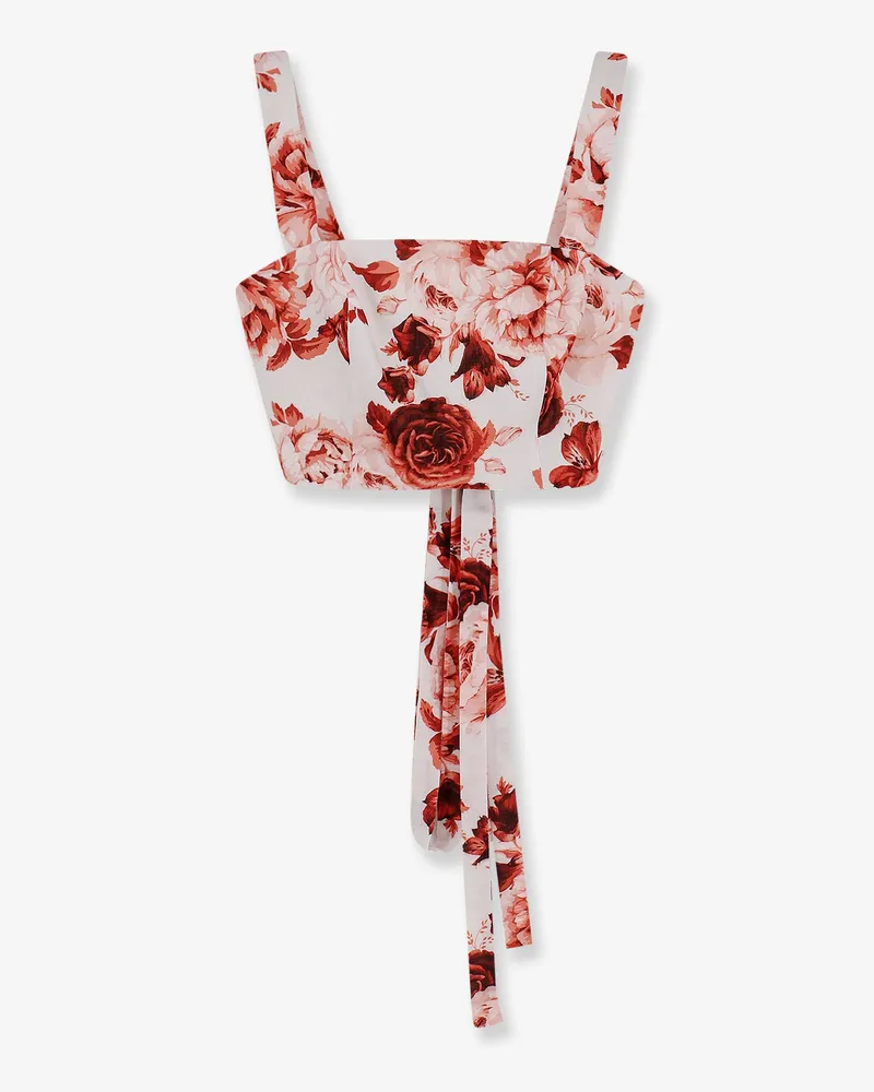 ACTUALEE Cotton and linen blend top -  - gender_Woman Red