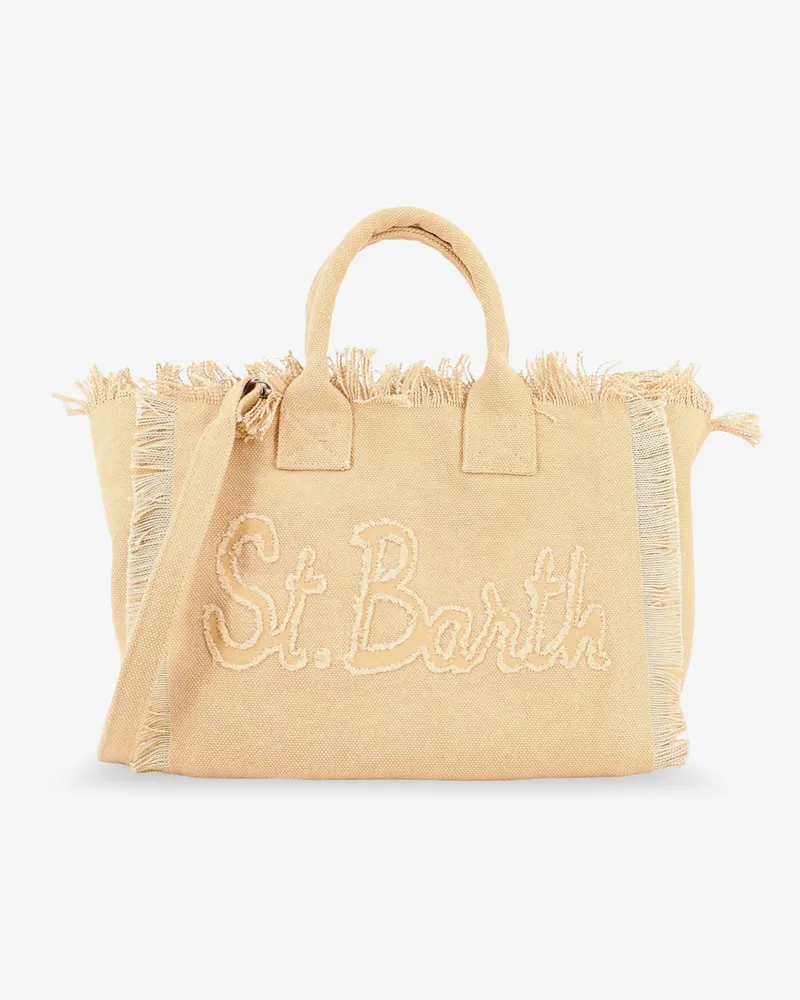 MC2 Saint Barth Colette canvas handbag with logo on the front -  - gender_Woman Beige