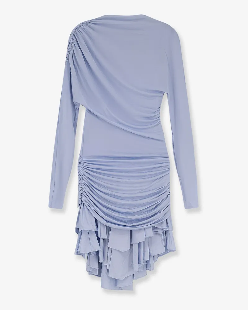 Self-Portrait Gathered jersey mini dress -  - gender_Woman Blue