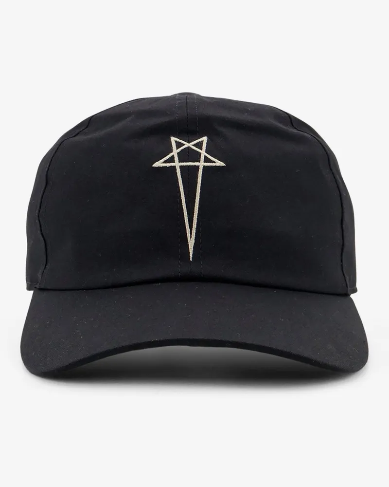 DRKSHDW by Rick Owens Cotton hat with front logo -  - gender_Man Black