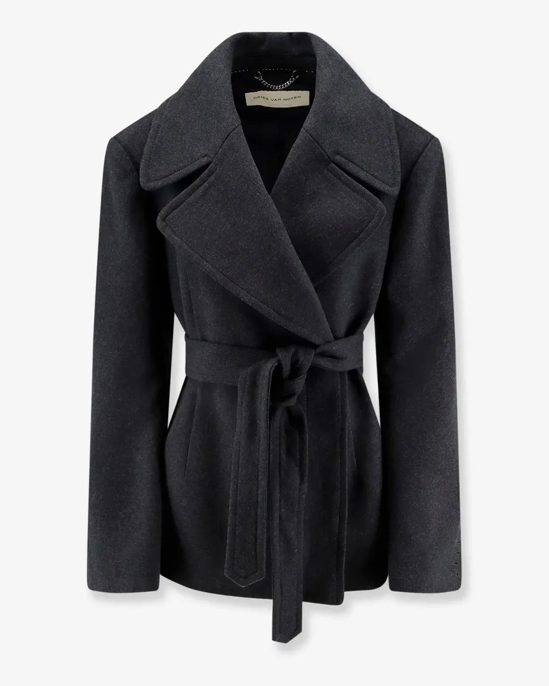 Dries van Noten Cotton blend coat -  - gender_Woman Grey