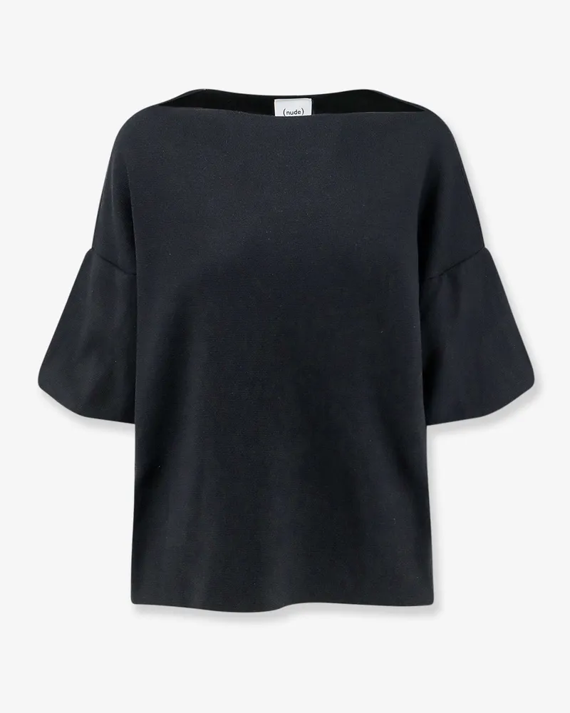 NUDE Wool blend boat neck sweater -  - gender_Woman Black