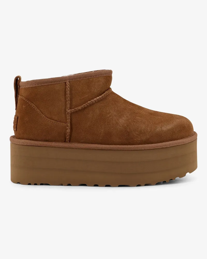 UGG Classic Ultra Mini Platform suede ankle boots -  - gender_Woman Brown