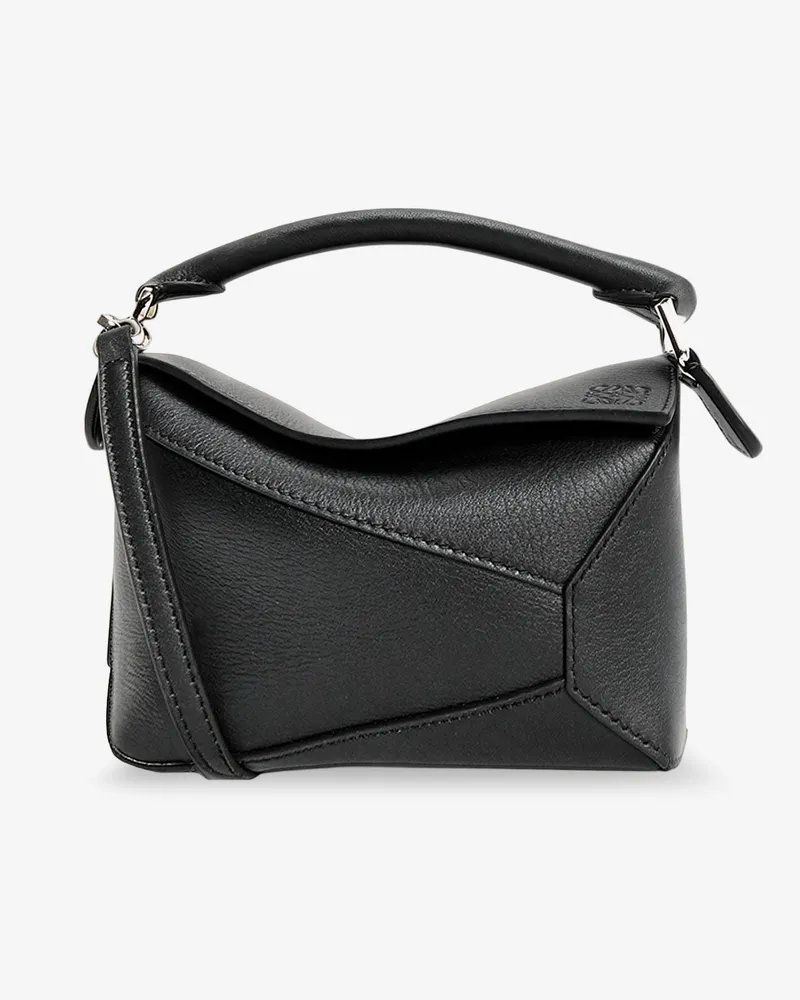 Loewe Puzzle Edge Leather Handbag -  - gender_Woman Black