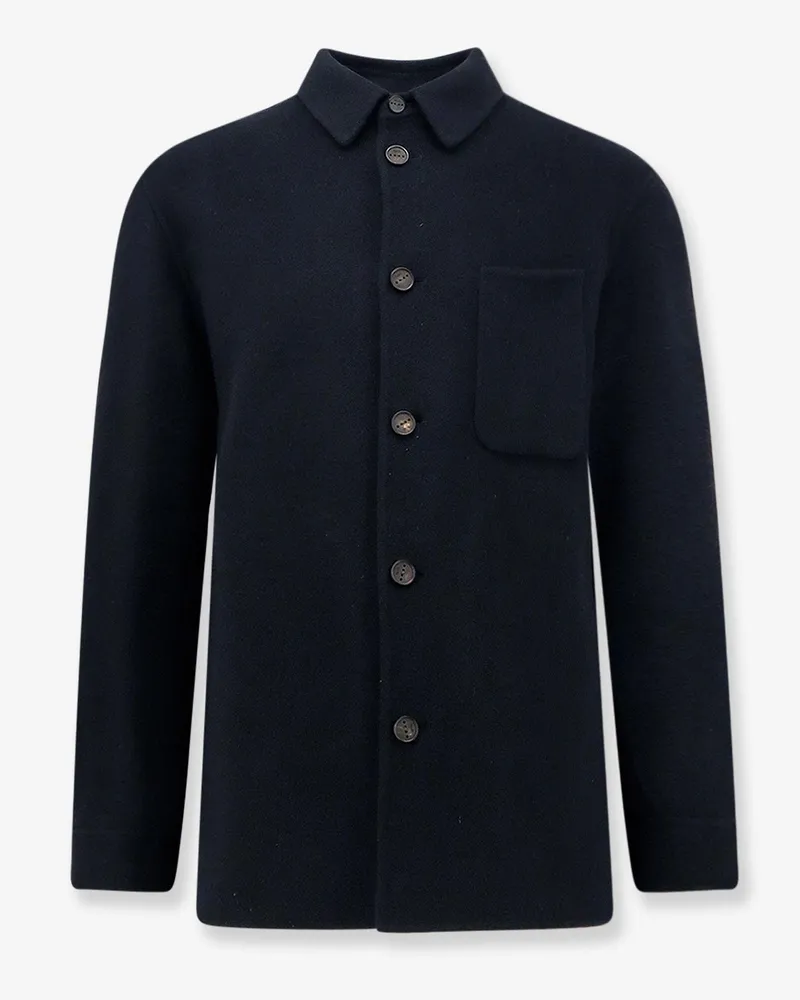 Hevò Bari wool coat -  - gender_Man Blue