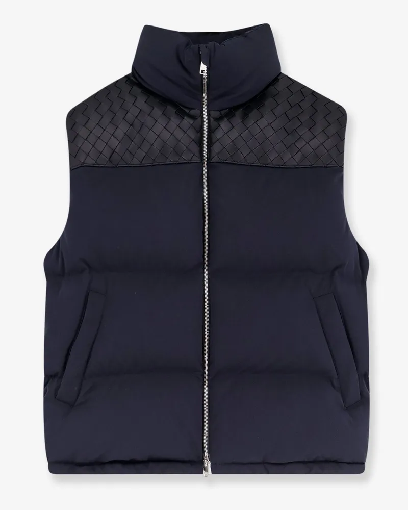 Bottega Veneta Cotton blend sleeveless jacket -  - gender_Man Blue