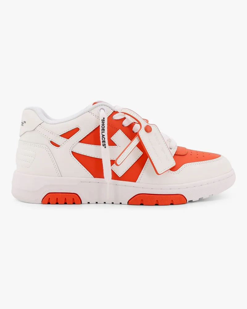 OFF-WHITE Out of office leather low-top sneakers -  - gender_Man Orange