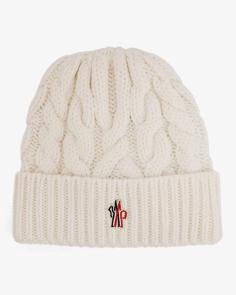 Moncler Virgin wool beanie hat -  - gender_Woman White