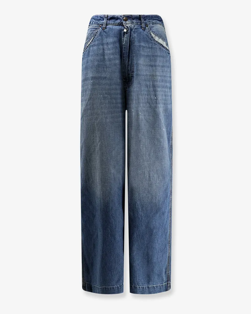Maison Margiela Worn-Out cotton jeans -  - gender_Woman Blu