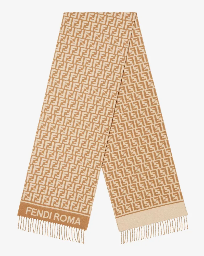 Fendi Wool and cashmere scarf -  - gender_Woman Brown