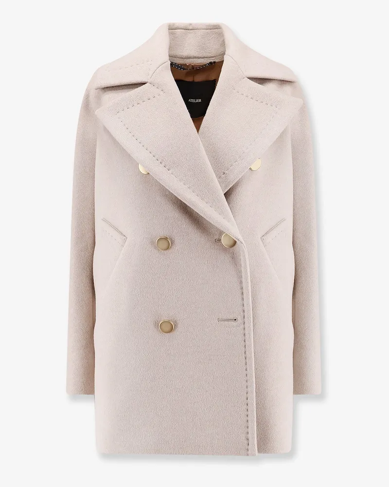 Max Mara Berta cashmere peacoat with gold metal buttons -  - gender_Woman 