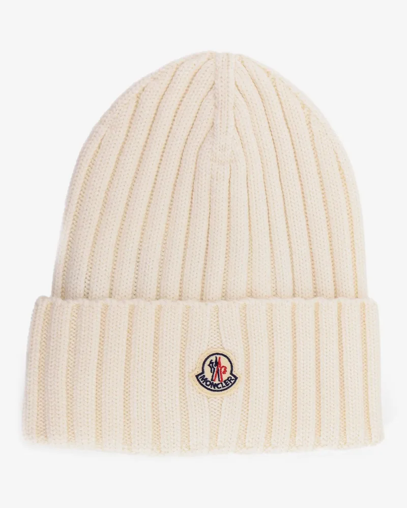 Moncler Beanie wool hat -  - gender_Woman White