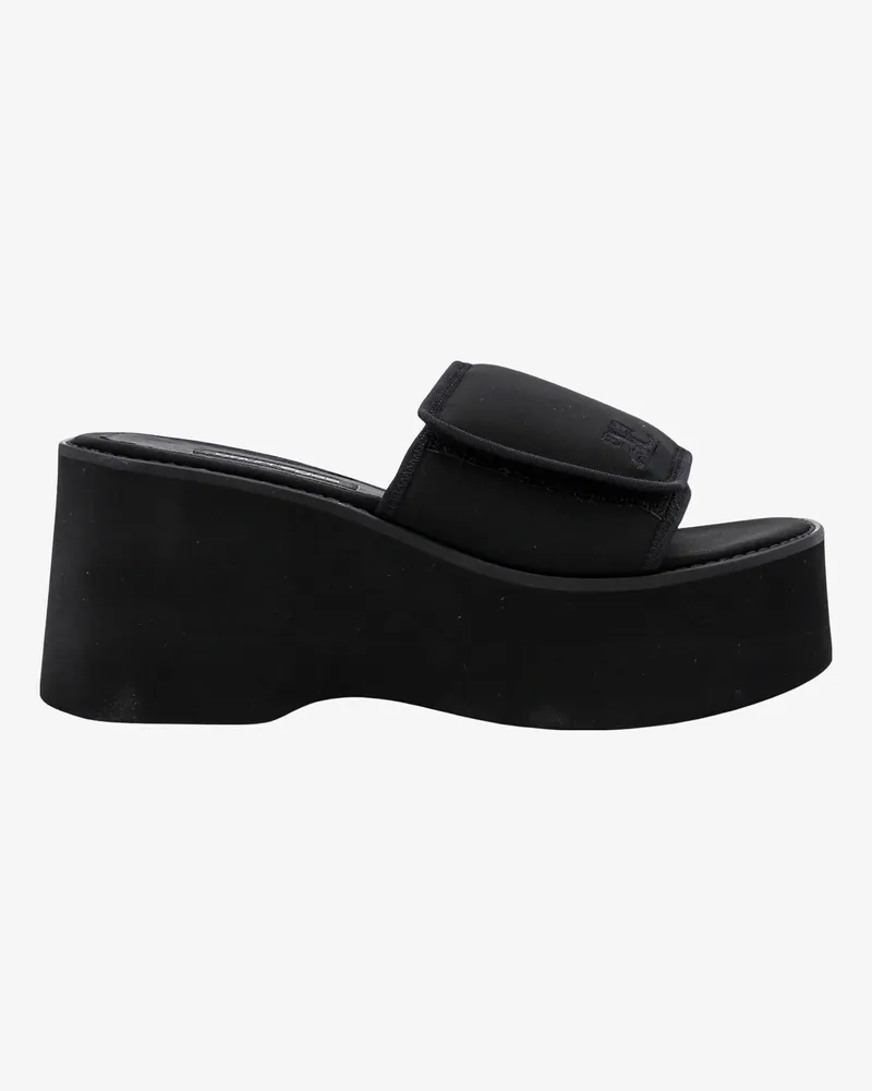 Courrèges Padded nylon sandals -  - gender_Woman Black