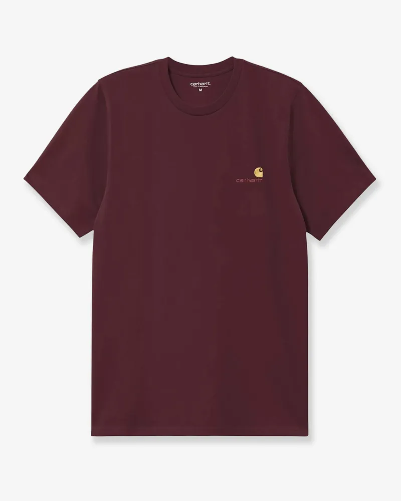 Carhartt WIP American Script organic cotton t-shirt -  - gender_Man Red