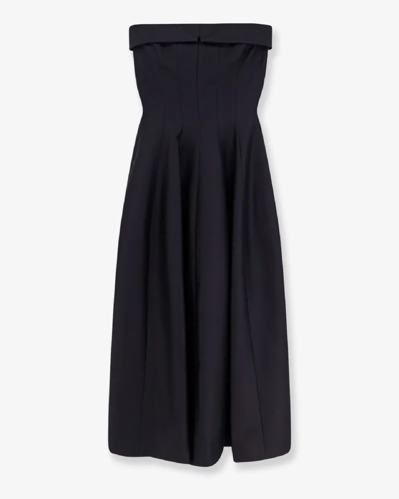 Alberta Ferretti Wool and silk midi dress -  - gender_Woman Black