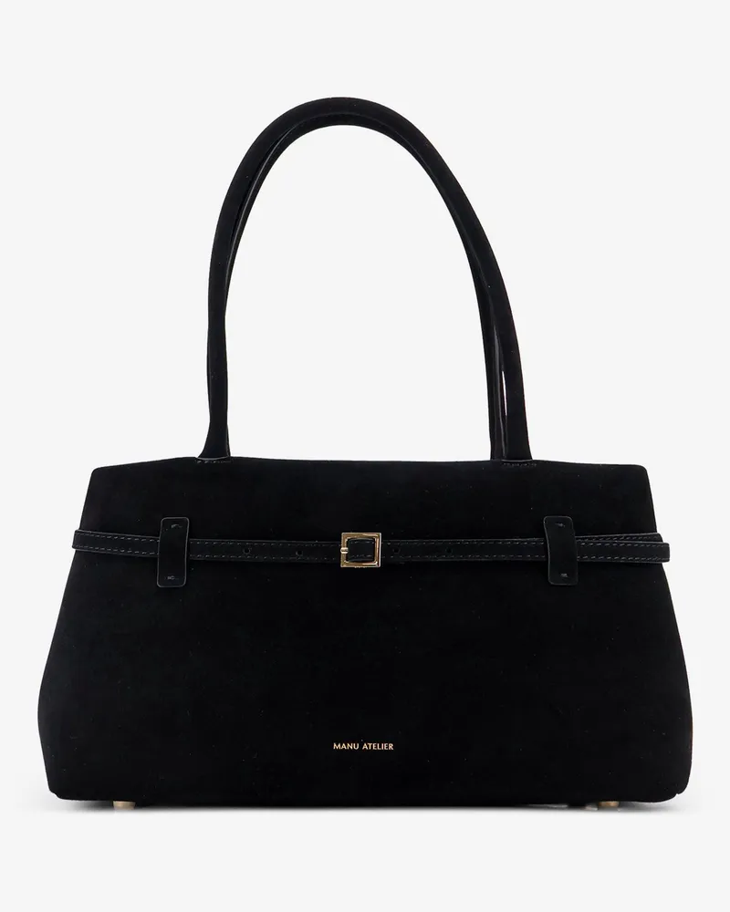 Manu Atelier East West Le Cambon suede shoulder bag -  - gender_Woman Black