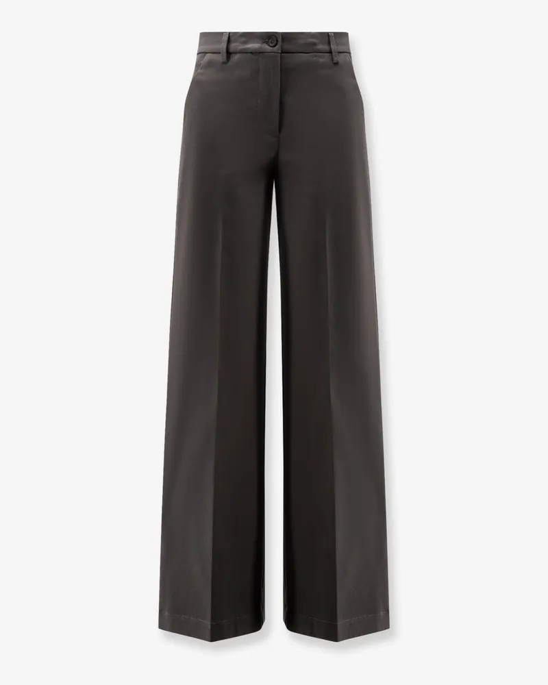 Semicouture Cotton trousers -  - gender_Woman Grey