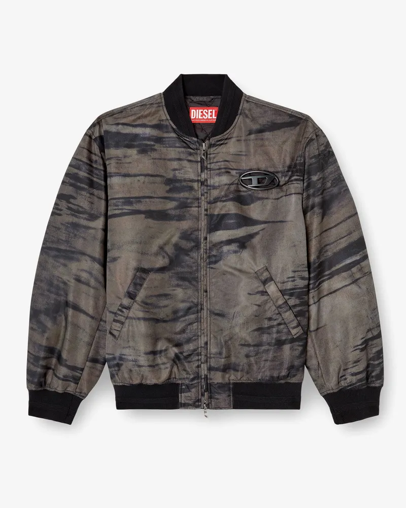 Diesel J-Kepes-Dlbz nylon bomber jacket -  - gender_Man Brown