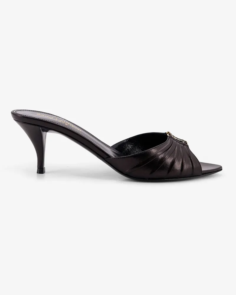 Saint Laurent Babylone 60 leather sandals -  - gender_Woman Black